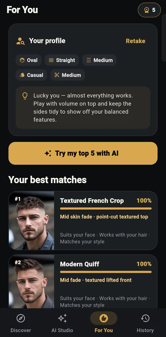 Haircut recommendations for your face